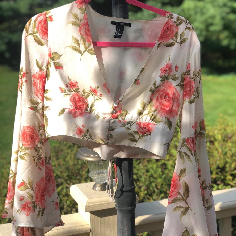 Floral crop top